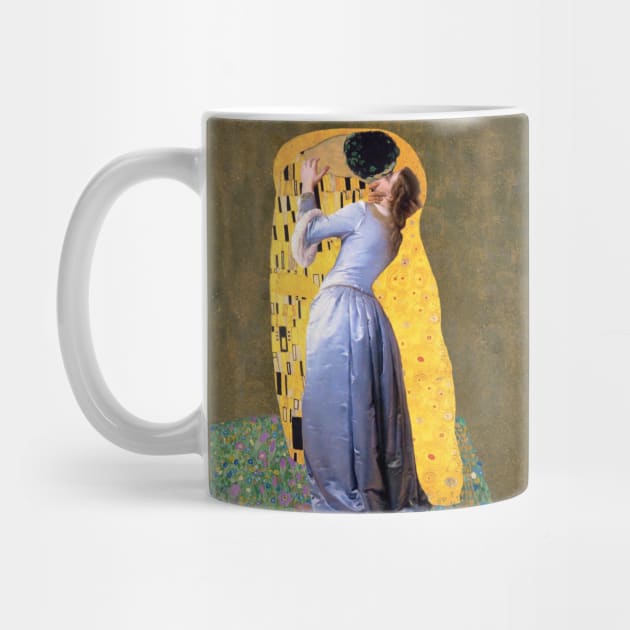 Hayez & Klimt kiss (parody) by Illusory contours